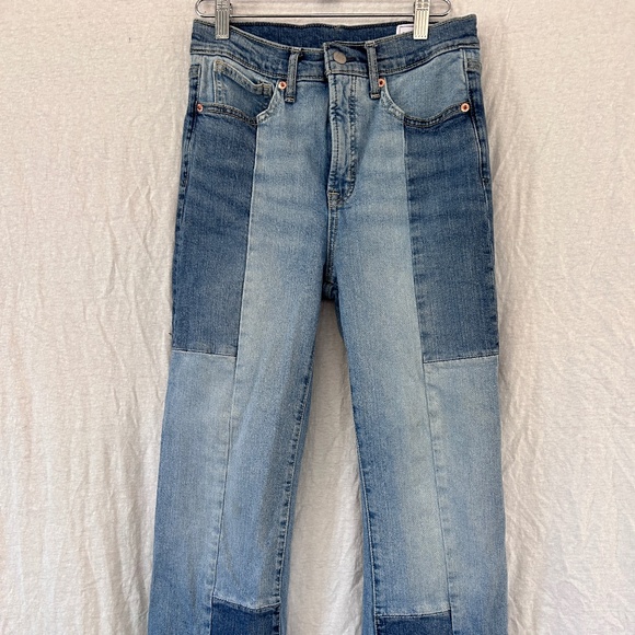 GAP Denim - Gap patchwork wide leg jeans